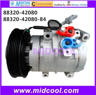

HIGH QUALITY AUTO AC COMPRESSOR 10S15L FOR 88320-42080 88320-42080-84