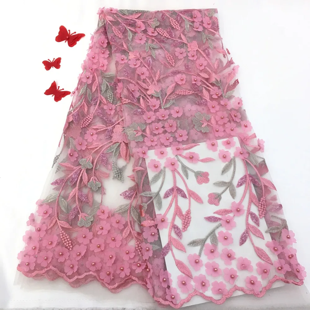New arrival African Lace Fabrics/High Quality French net Fabric/For Party Dress Nigerian Fabric | Дом и сад