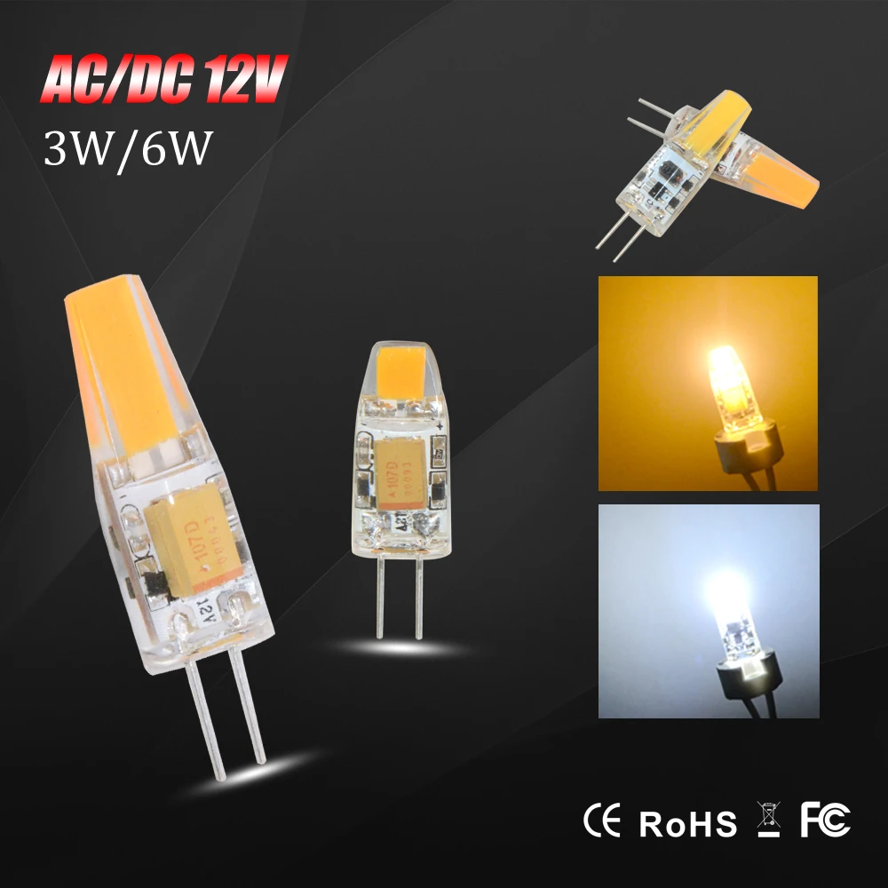 50pcs G4 COB LED Bulb AC DC 12V Dimmable Light Replace Halogen Lamp 20pcs 1pc 50pcs G4 COB LED Bulb AC DC 12V Dimmable Light Replace Halogen Lamp 20pcs 1pc
