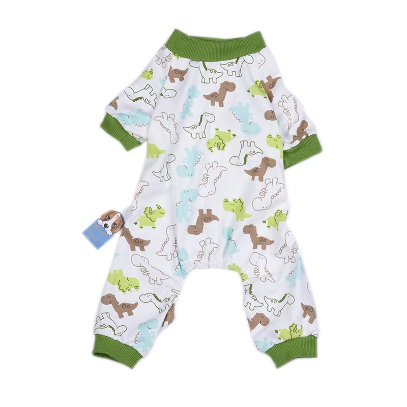 

TAONMEISU Pajamas for Pet Dog Soft Warm Cozy Dinosaur Pattern Puppy Jumpsuits Pets Sleeping Wear Clothes Drop Shipping