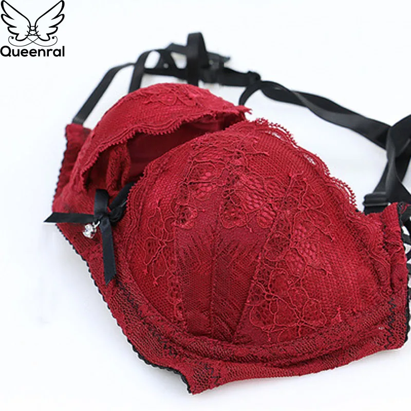 Queenral Lingerie Set Sexy Lace Sexy Underwear Set Women Lingerie Set Push Up Bra Brief Sets 34 Back Closure Underwire