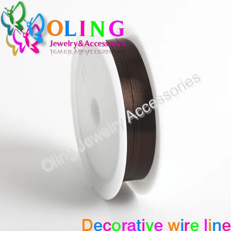 OlingArt 0.4MM 12M/Roll Wire Line Mixed Multicolor Plated Beaded Crafts DIY Choker Bracelet Necklace Jewelry Making OlingArt 0.4MM 12M/Roll Wire Line Mixed Multicolor Plated Beaded Crafts DIY Choker Bracelet Necklace Jewelry Making