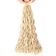 SAMBBRAID волнистые искусственная locs вязанная косами 20 дюйм(ов) синтетических волос популярных человеческих волос 24 корни