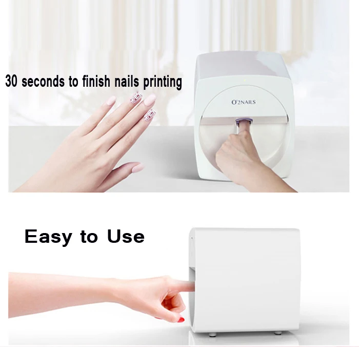 NEW O2 V11 Mobile Nail Printer nail Manicure Color Printing Nail Art Equipment nail printer machine phone App