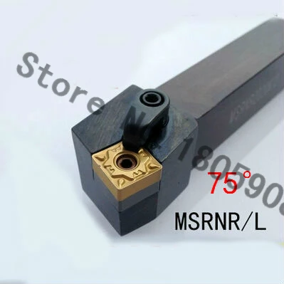 

MSRNR2525M12 CNC Turning Lathe Machine Tools Lathe Cutting Tools 75 degrees External Turning Tool Holder 25*25*150MM