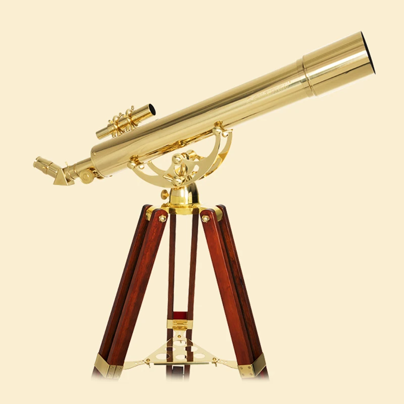 Рефракционный астрономический телескоп Celestron DC 80AZ Brass 80mm f/10 с креплением и