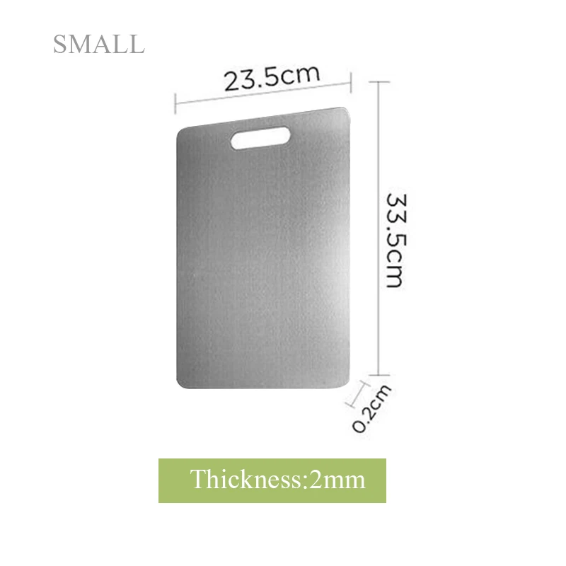 OSKYER кухонная разделочная доска из нержавеющей стали 18-8 Антибактериальная разделочная доска прямоугольная разделочная доска пищевая доска панели блоки