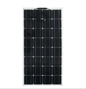 

100W power semi-flexible solar panel provide powerful power for your travels