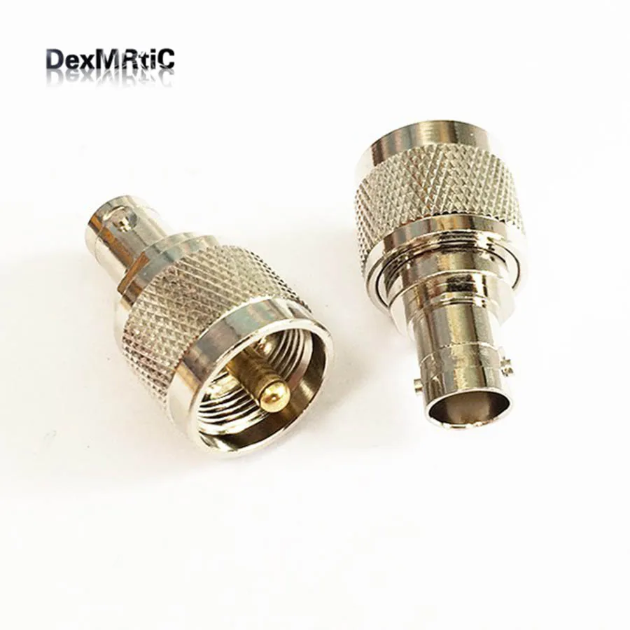 1pc RF UHF BNC Adapter PL259 Male Plug Switch BNC Female RF Connector
