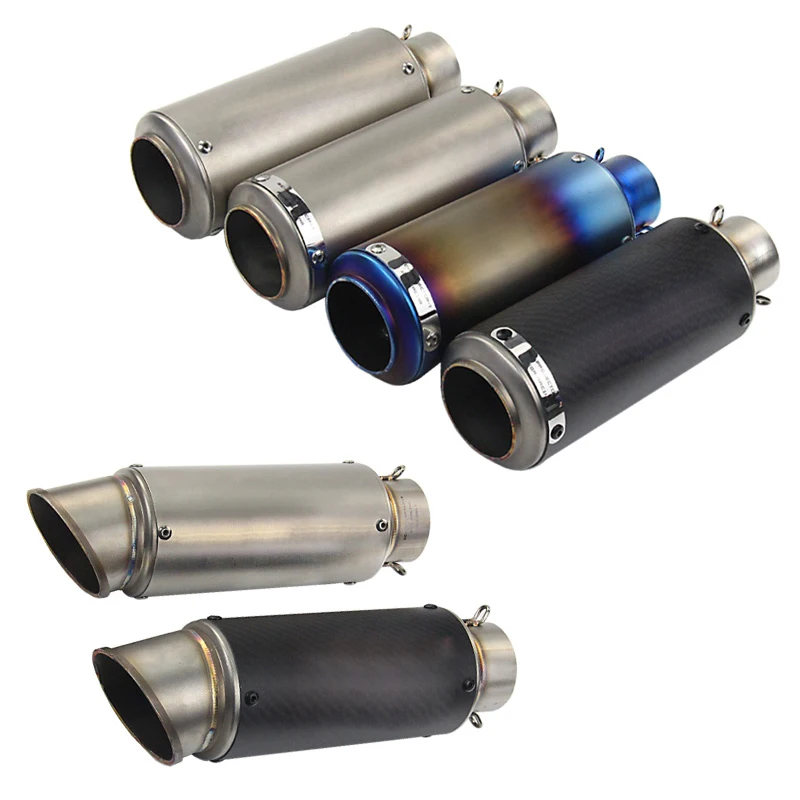 

51mm 61mm Universal Motorcycle GP Racing Project Exhaust Escape Modified Carbon Fiber Muffler For GSR k6 k7 R6 S1000RR CBR1000RR