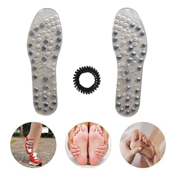 

Newly 1 pair Massage Therapy Magnet Insoles Unisex Breathable Shoes Cushion Insoles Cuttable JLRD 2018 Dropshipping