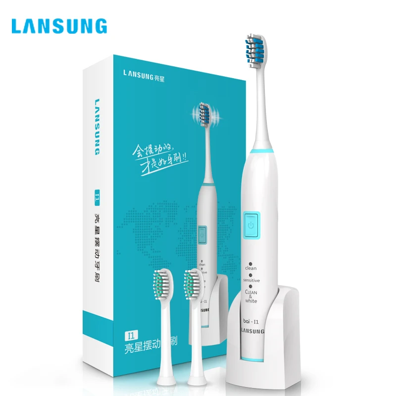 

LANSUNG Multi Wireless Charge Ultrasonic Sonic Electric Tooth brushSets Oral Whitening Teeth Brush Adults Electric Toothbrush I1
