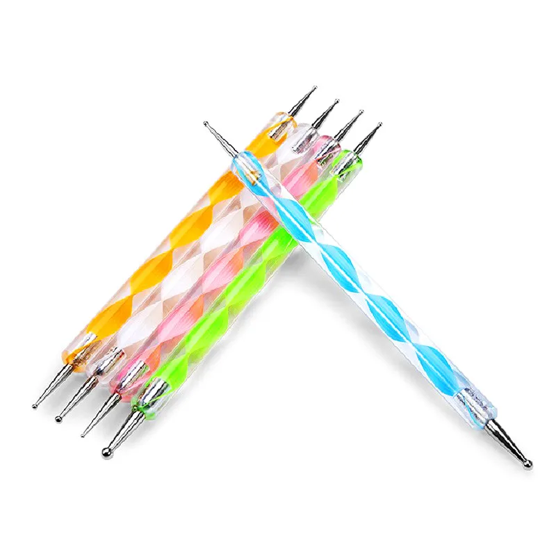 5 шт. DIY ногтей дрель точечная ручка Женская мода расставить Marbleizing Pro салон Высокое качество