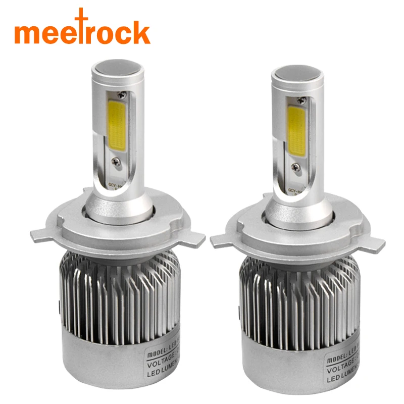 Meetrock H4 H7 H11 H8 H1 hb3 9005 hb4 9006 H3 LED car headlight Bulb COB