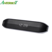 AMTERBEST Y-03 Bluetooth динамик поддержка tf-карты AUX fm-радио с дисплей часов с подсветкой Портативный беспроводной Громкий динамик для телефона