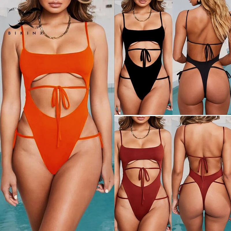 Bikinx бандажные стринги бикини 2019 mujer Монокини пуш ап купальники женские