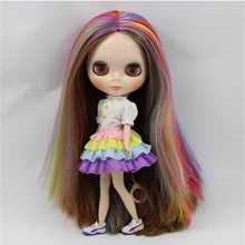 Ню Блит куклы, разноцветные волосы завод кукла подходит для DIY Изменить BJD игрушка для Обувь для девочек