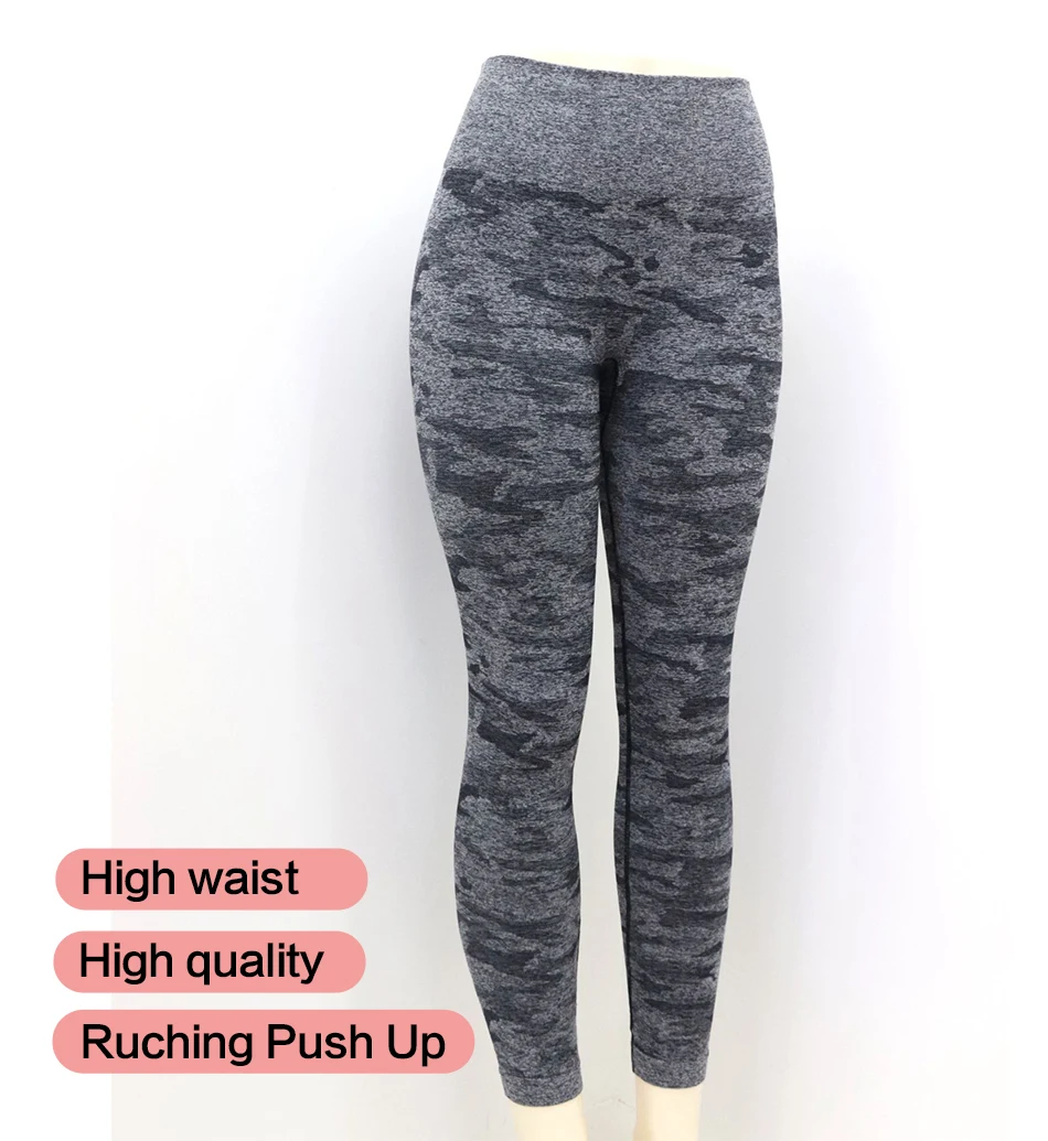 NADANBAO Fitness Pants Women Leggings Camouflage Female Workout Leggins High Waist Flexible Gym Sporting  Leggin Plus Size