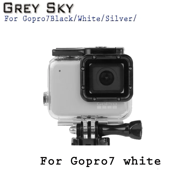 Корпус с сенсорным экраном водонепроницаемый чехол для GoPro Hero 7 Black Go Pro Hero7 серебристый/белый защитный чехол для камеры аксессуары для