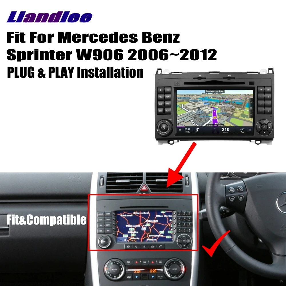Top Liandlee For Mercedes Benz Sprinter W906 2006~2012 Android Radio CD DVD Player GPS Navi Navigation Maps Camera OBD2 TV Screen 2