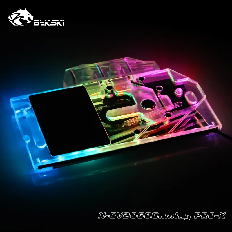  Bykski Copper Block use for Gigabyte RTX2060 Gaming OC PRO 6G Rev 2.0 / 12V RGB / 5V A-RGB Cooler R