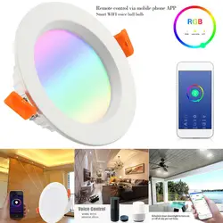 WiFi Smart Светодиодный точечный светильник лампа RGB голос Управление с драйвером для Офис LB88