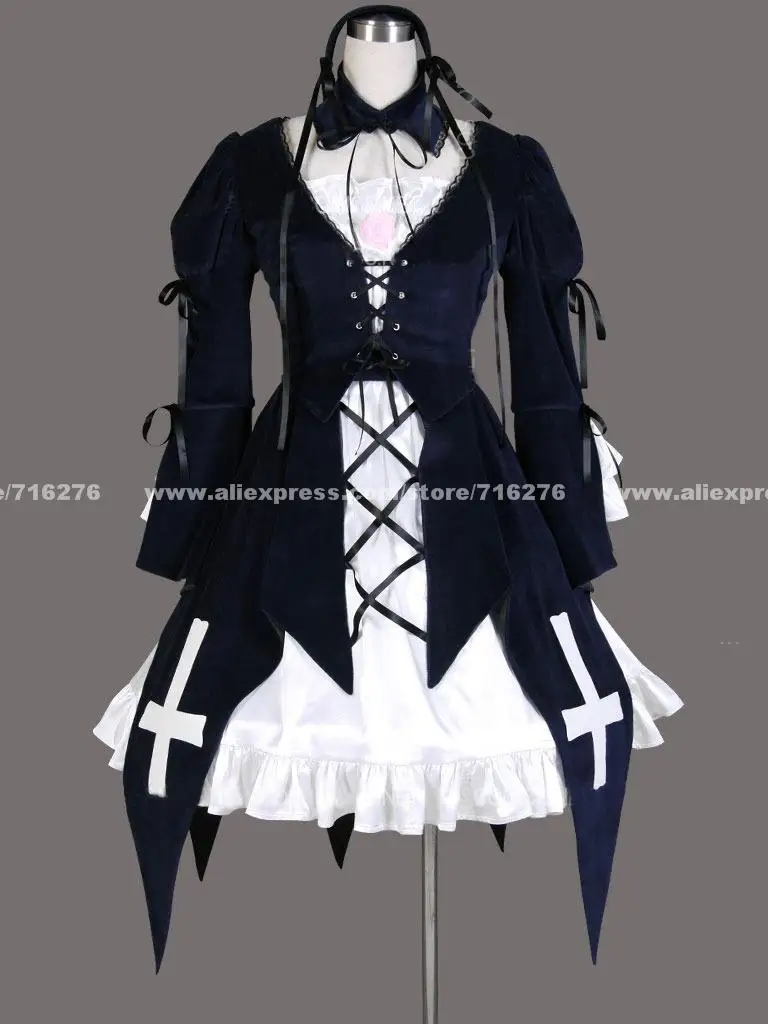 NEW Cos Rozen maiden Gothic Lolita cosplay costume Dress XXS XS S M L XL XXL XXXL Free Shipping |