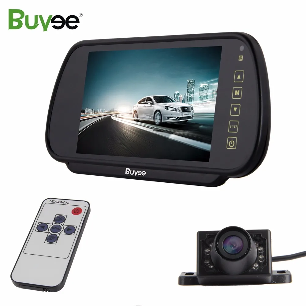 

Buyee Reverse Camera IR Night Vision Waterproof 7'' HD TFT LCD Vehicle Backup Rear View Camera Monitor For Trucks Bus RV 12-24V