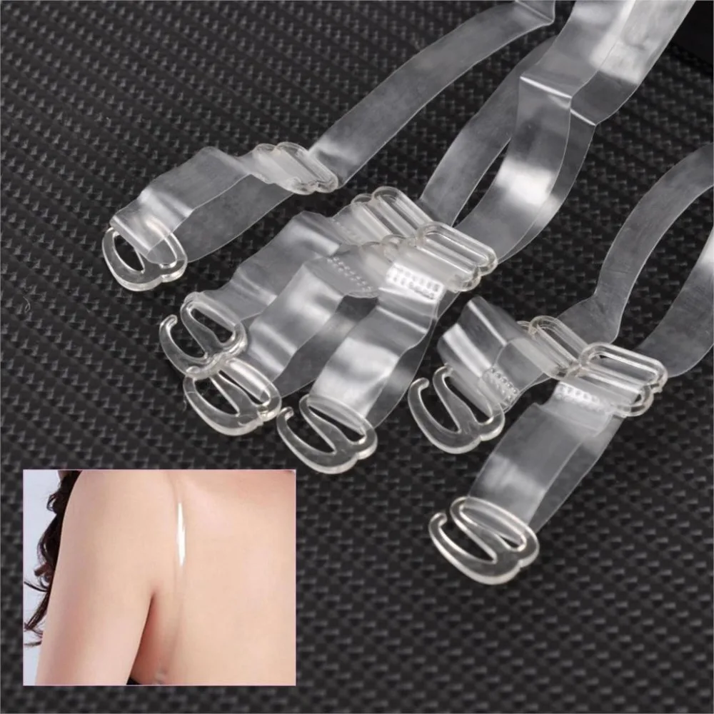 

5 Pairs/set Women Invisible Bra Straps Adjustable Summer Bra Belts Clear Transparent Shoulder Straps Invisble Straps For Female
