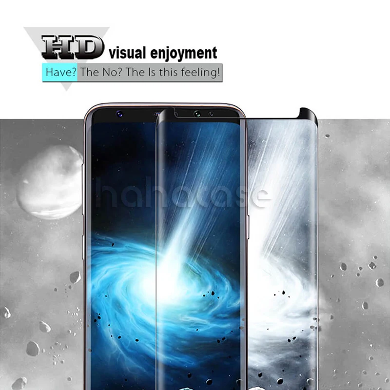 500 шт 3D изогнутые полное покрытие Tenmpered Стекло для samsung Galaxy S9 S8 плюс Примечание 9 8 S7 S6 Edge Plus Экран защитная пленка