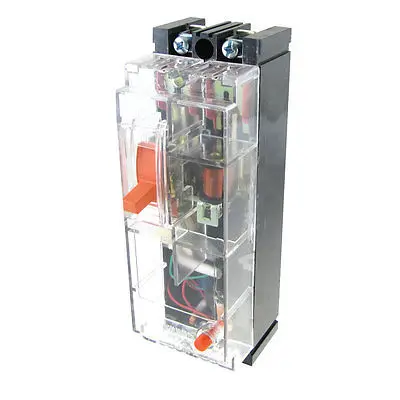 

100A 2 Poles 2P Transparent Residual Current Circuit Breaker 220V AC Mooby