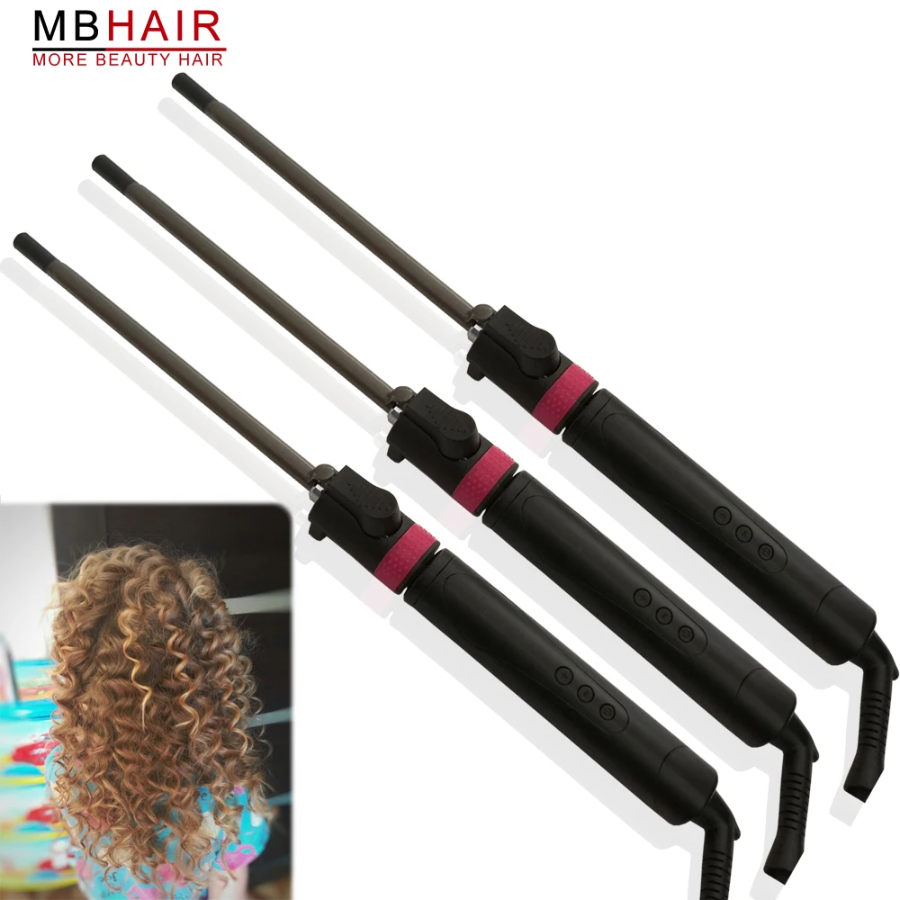 Salon Ceramic coating curling iron temperature adjustment Wand curler hair curling irons hair curler styling tools