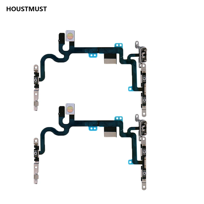 

1pcs Power ON/Off Button Mute Volume Control Button Switch Connector Shock Flex Cable Metal Bracket Assembly For iphone 7