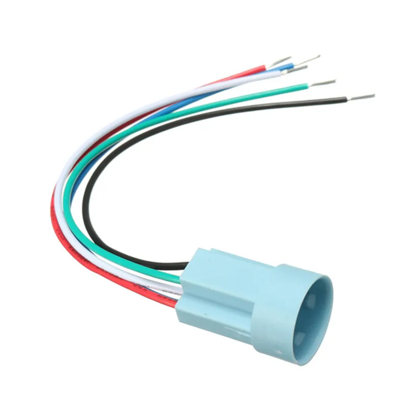 1Pc Socket Plug For 16mm/19mm 5 Pin Metal LED Push Buttons Switch Wire Socket Connector