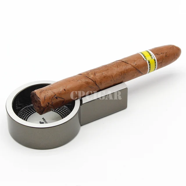 Titanium Alloy Portable Cigar Ashtray Mini Travel Cigarette Cigars
