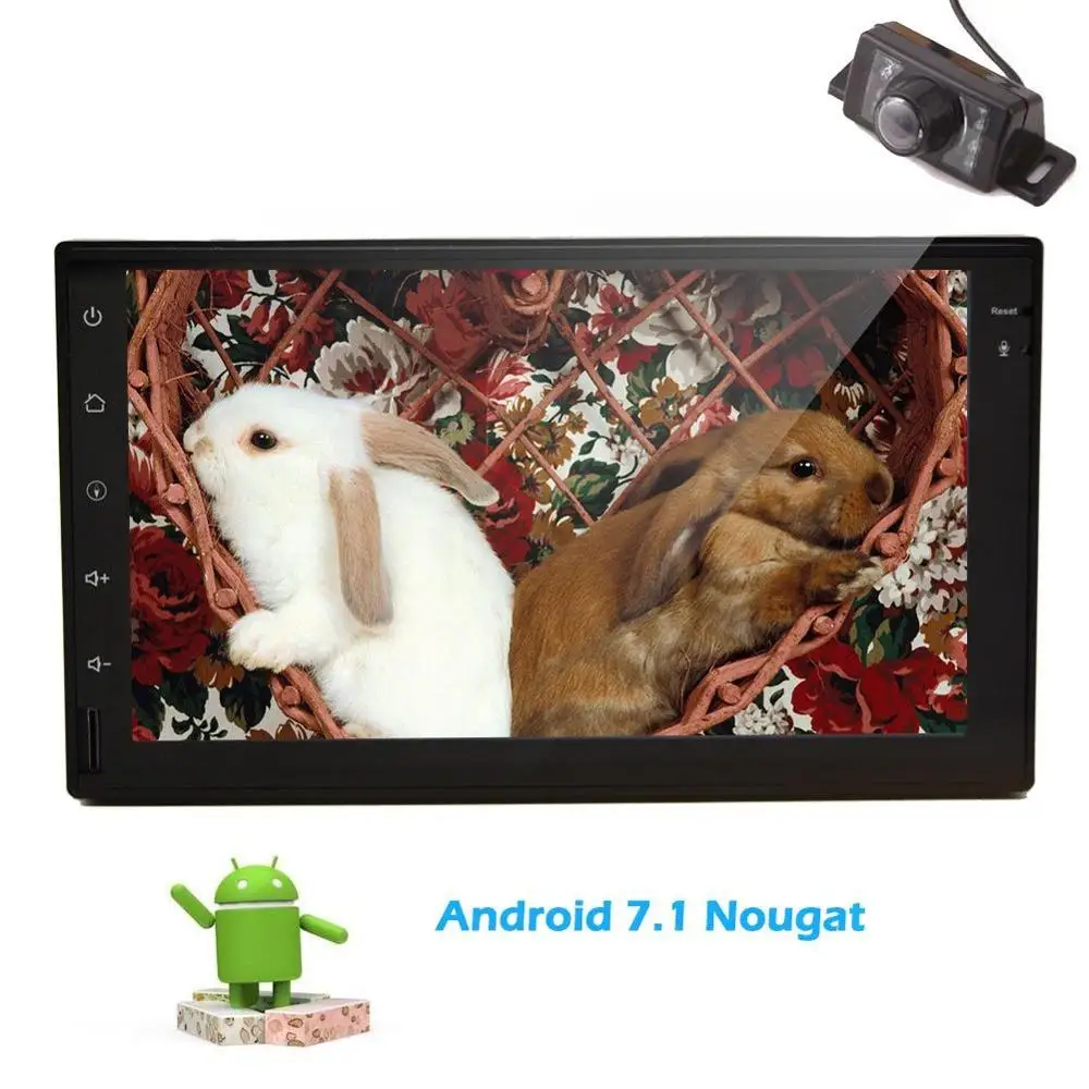 Android 7.1 Double Din Car Stereo GPS Navigation 7'' In Dash Video Unit GPS/USB/SD/Bluetooth/Steering Wheel Control+Back Camera Android 7.1 Double Din Car Stereo GPS Navigation 7'' In Dash Video Unit GPS/USB/SD/Bluetooth/Steering Wheel Control+Back Camera