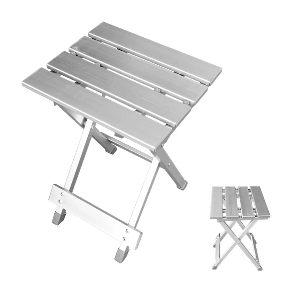 

Portable Chair Home Non Slip Multifunction Aluminum Alloy Camping Outdoor Scratch Resistant High Intensity Hiking Folding Stool