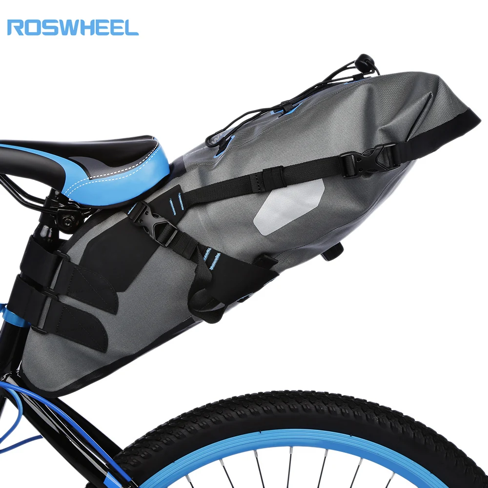 ROSWHEEL атаки 7L Водонепроницаемый MTB Велоспорт велосипеда сумку Паньер мешок седло