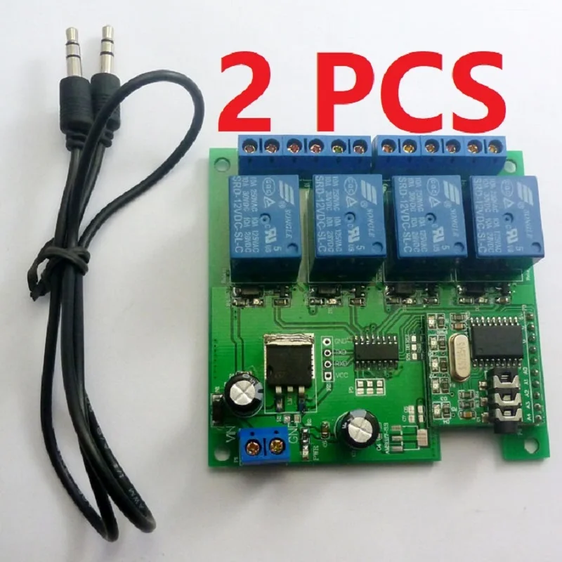 

CE023*2 DC 12V DTMF MT8870 Phone Voice Decoder Control Momentary Toggle Latch Delay Timer Multifunction Relay Remote Module