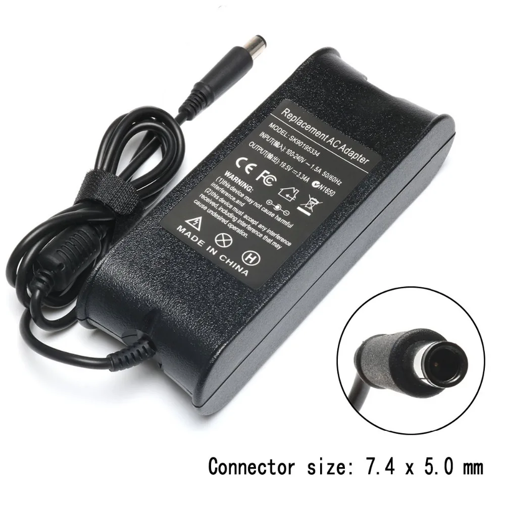 

65W PA-12 AC Adapter Laptop Charger for Dell inspiron N5110 N5010 N7110 N7010 N4010 N4110 14 3421 5421 14R 5437 19.5V 3.34A