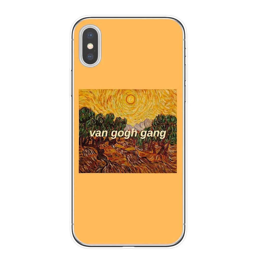 Чехол для телефона KACKYFUL Great art aesthetic van Gogh Mona Lisa с рисунком Давида из ТПУ iPhone 11 Pro X XR XS