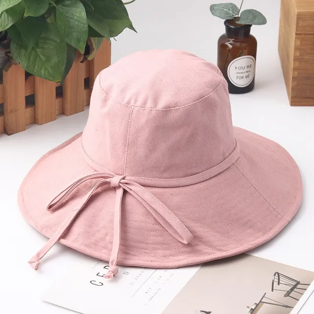 Bucket hat women cute Ladies Summer Casual solid hats girl fashion caps