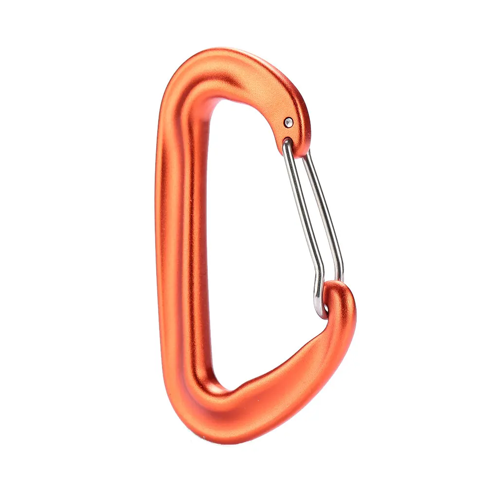 D شكل حلقة تسلق هوك الرياضة مشبك تسلق الجبال تسلق التبعي 12KN