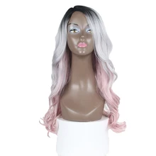 Алинова кожа Lpart синтетические парики для черных женщин тела волна термостойкие волокна волос синтетический парик