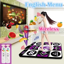 Originale KL Inglese menu 11 millimetri di spessore da ballo singolo pad Non Rilievo di Slittamento yoga mat + 2 telecomando senso di gioco per PC e TV