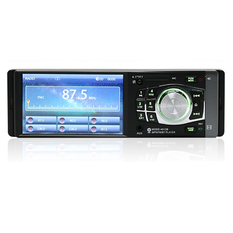

2018 Auto Parts Car Radio with Remote Control 4.1 Inch Car Handsfree Bluetooth Call MP4 Audio Car MP5 Card Player Display