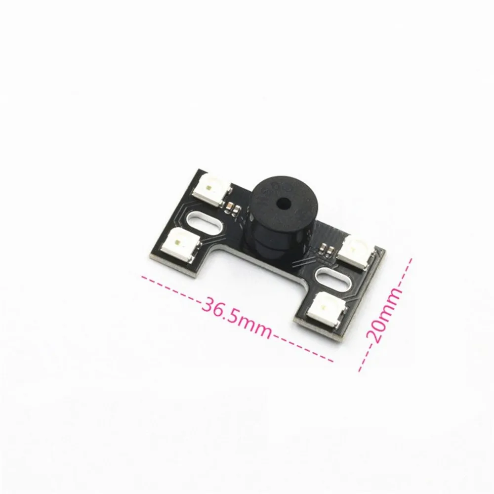 Портативный Super Mini WS2812B LED + 5 В активный звуковой сигнал для NAZE32 CC3D F3 F4 Контроллер