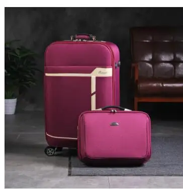 Oxford 24 Inch Spinner Suitcase Travel 