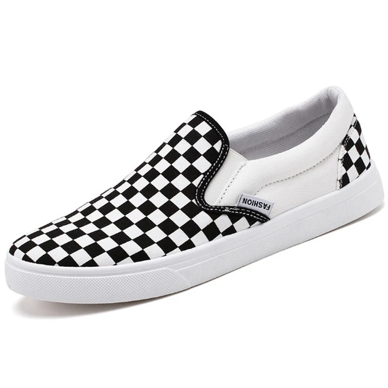 

Spring and summer men's canvas shoes Korean version of color matching a pedal lazy shoes breathable casual shoes