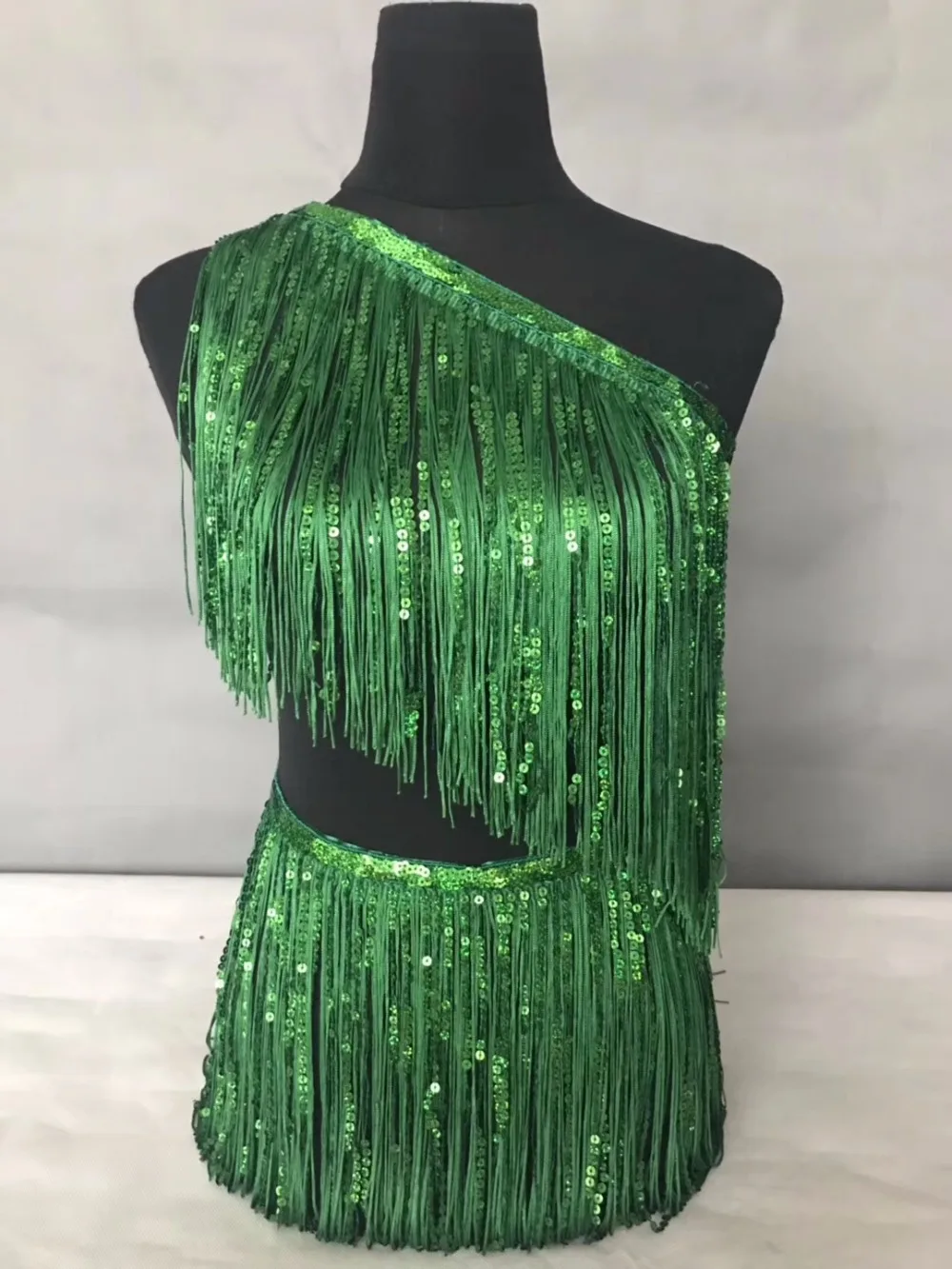 

New! 30cm wide fringe, combined with sequins fringe and chainette fringe for Latin Dance Dress, 10yards/color